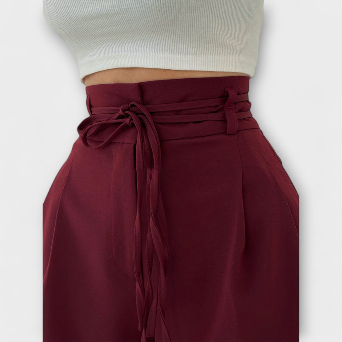 Jill | Pantalones Casual con Cordones