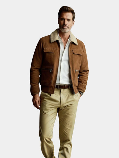 Chaqueta de Forro de Ante Esencial