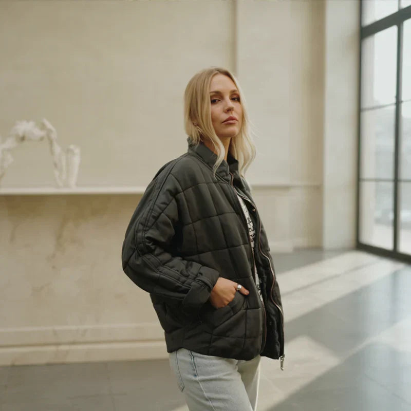 Nalaya | Chaqueta de forro polar acolchada con cremallera