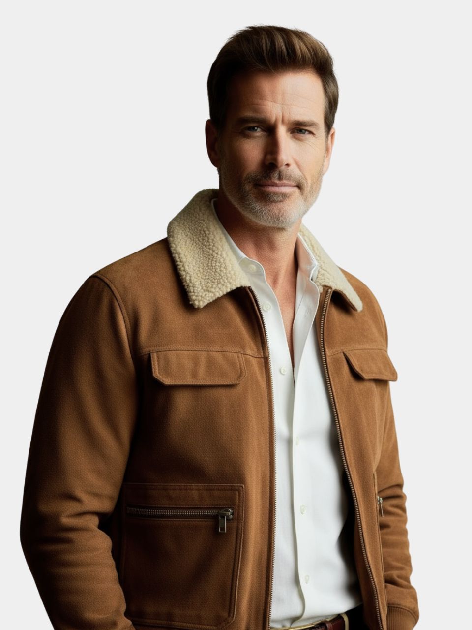 Chaqueta de Forro de Ante Esencial