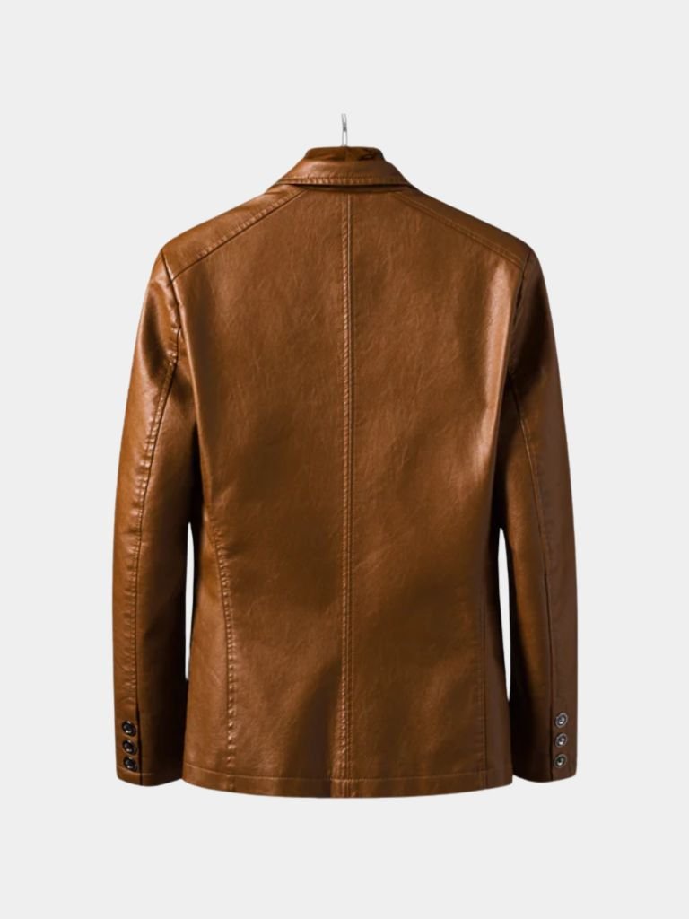Chaqueta de Cuero Caramelo
