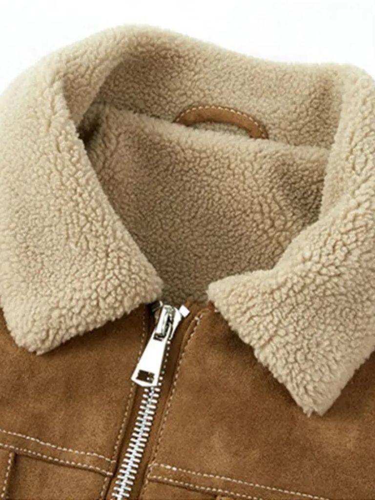 Chaqueta de Forro de Ante Esencial